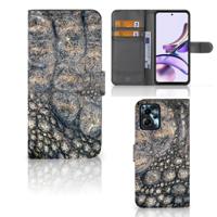 Motorola Moto G13 | G23 | Telefoonhoesje | Met pasjeshouder | Krokodillenprint - thumbnail