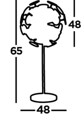Searchlight Design tafellampDiscus - EU3070BG