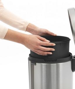 Brabantia Pedaalemmer NewIcon 12 liter Zilver Brabantia Pedaalemmer NewIcon 12 liter Zilver