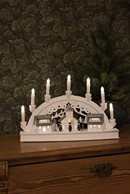 Konstsmide 3259-210 Kerstkandelaar Huis Warmwit LED Warm-wit Konstsmide 3259-210 Kerstkandelaar Huis Warmwit LED Warm-wit