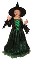 Heksenjurk Kind Groen Premium + Hoed - thumbnail