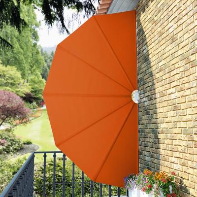 VidaXL Terrasscherm inklapbaar 200 cm terracottakleurig