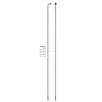 Roland Sapim spaak 13-254 leader rvs zonder nippel (100st)