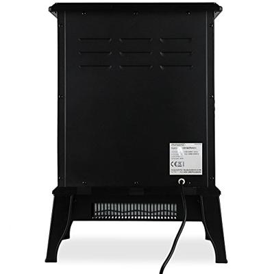 Elektrische haard Torino met open haard vlameffect 2000W zwart