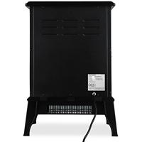 Elektrische haard Torino met open haard vlameffect 2000W zwart - thumbnail