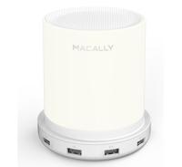 Macally Dimbare Tafel Lamp met 4 x USB-lader (EU) wit - thumbnail
