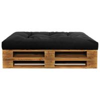 VidaXL Palletkussen 120x80x12 cm stof zwart - thumbnail