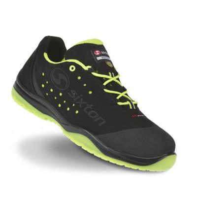 Sixton Peak 91328-01 Cuban LG S1P ESD Zwart/Geel - Maat 37 - 91328-01-37 Sixton Peak 91328-01 Cuban LG S1P ESD Zwart/Geel - Maat 37 - 91328-01-37