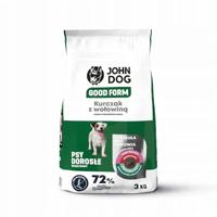 JOHN DOG Good Form Small breeds Chicken with beef - droog hondenvoer - 3kg - thumbnail