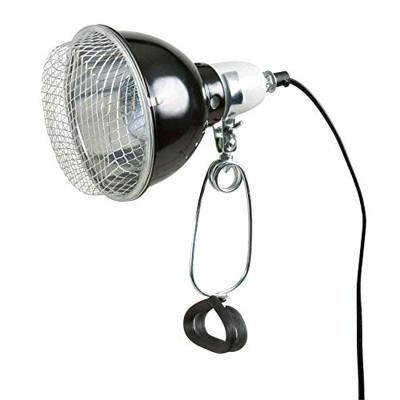 TRIXIE REPTILAND REFLECTOR KLEMLAMP MET DRAADBESCHERMKAP 14X17 CM