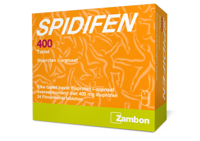 Spidifen Ibuprofen l-arginaat 400mg 24 Tabletten
