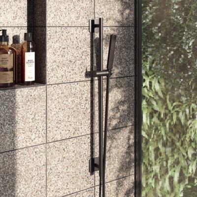 Hotbath Glijstangset Gal 100 cm Met Doucheslang 150 cm En Handdouche Mat Zwart Hotbath Glijstangset Gal 100 cm Met Doucheslang 150 cm En Handdouche Mat Zwart