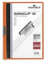 Klemmap Durable Duraclip A4 3mm 30 vellen oranje | 25 stuks - thumbnail