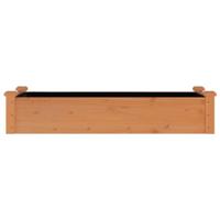 VidaXL Plantenbak verhoogd met voering 120x45x25 cm vurenhout bruin - thumbnail