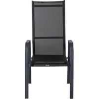 Nohr Verstelbare Tuinstoel 'Lasheka' kleur Zwart - thumbnail