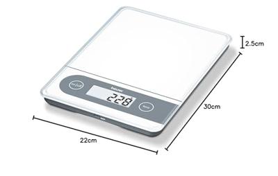 Beurer KS 59 Keukenweegschaal Weegbereik (max.)=20 kg Glas
