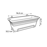 Elho green basic balkonbak XL 55 living black - thumbnail