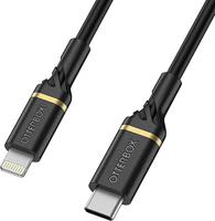 OtterBox Versterkte USB-C naar Lightning Cable, MFi Certified, snellaadkabel voor iPhone en iPad, ultrarobuust, buig- en buigzaam getest, 1m, Zwart - thumbnail