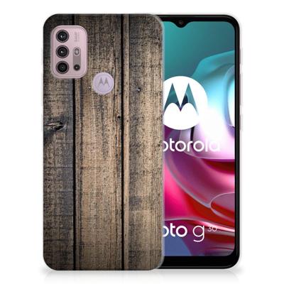 Motorola Moto G30 | G10 | Bumper Hoesje | Steigerhout