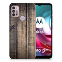 Motorola Moto G30 | G10 | Bumper Hoesje | Steigerhout - thumbnail