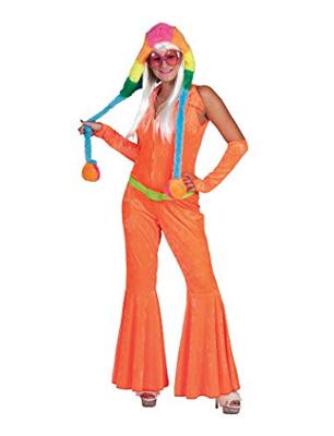 Disco Jumpsuit neon oranje