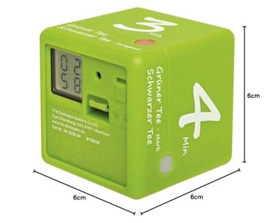 TFA Dostmann Tee-Timer Cube Timer Groen Digitaal