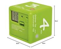 TFA Dostmann Tee-Timer Cube Timer Groen Digitaal - thumbnail