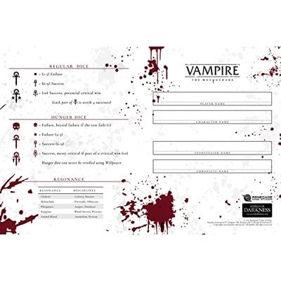 Vampire: The Masquerade 5th Edition RPG Journal Expanded Character Sheet Journal *Englische Version*