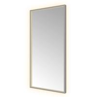 Spiegel Hotbath &MORE 80x50 cm LED-Verlichting Spiegelverwarming Rechthoek Geborsteld Gunmetal - thumbnail