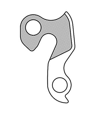 Union derailleurpad gh-117 met schroefset m8x0.75