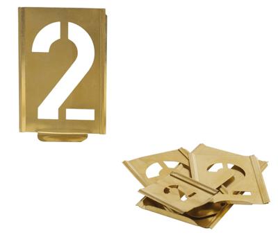 Kukko Schrijfsjablonen-set | cijfers 0-9 | letterhoogte 100 mm | speciaal plaatstaal | 1 stuk - 327-100-Z 327-100-Z