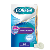 Corega Triple Action Gebitsprothese Reiniger Tabletten - thumbnail