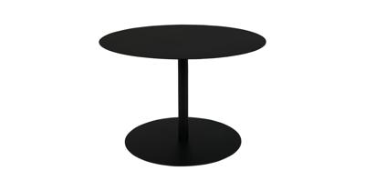 Zuiver Ronde Bijzettafel 'Snow' Staal, 60cm, kleur Zwart