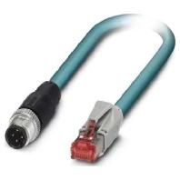 Phoenix Contact 1403499 M12 / RJ45 Netwerkkabel, patchkabel CAT 5e SF/UTP 3.00 m Groen Vlambestendig, Snagless 1 stuk(s)