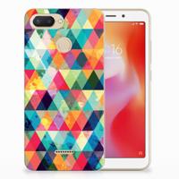 Xiaomi Redmi 6 TPU bumper Geruit - thumbnail