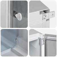 VidaXL Bedieningskast grijs 25 x 15 x 35 cm abs kunststof - thumbnail