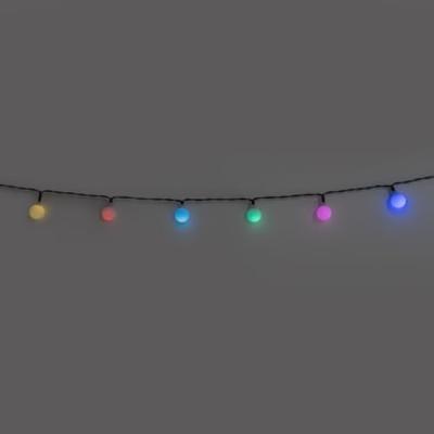 QAZQA Buiten lichtsnoer 7m incl. LED 50-lichts RGBW solar- Festival