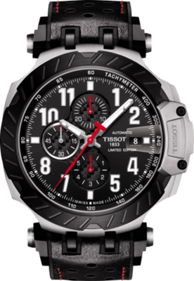 Horlogeband Tissot T1154272705700 / T603045025 Rubber Zwart 22mm