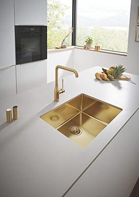 Keukenkraan Grohe Essence Mengkraan met Hoge Uitloop Cool Sunrise Geborsteld
