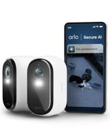 Arlo Essential 3 HD, WiFi-buitencamera, batterijduur 6 maanden, nachtzicht in kleur, licht, sirene, tweerichtingsaudio, 2 witte camera's - thumbnail