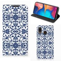 Samsung Galaxy A30 Smart Cover Flower Blue - thumbnail