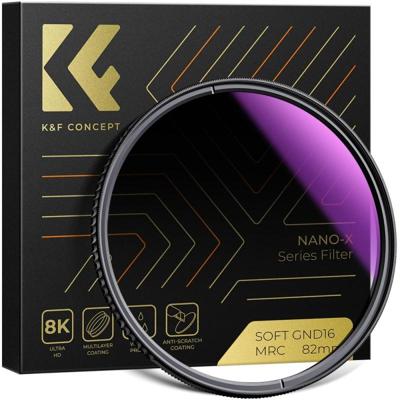 K&F Concept graduated ND filter magnetic nano X 67mm grijsfilter voor lenzen