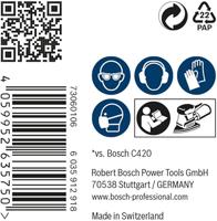 Bosch Accessories 2608901625 Schuurnet voor multischuurmachine Korrelgrootte (num) 180 (l x b) 150 mm x 100 mm 50 stuk(s) - thumbnail