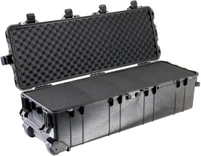 Peli 1740 Diepe Transport Koffer Voor Telescoop, Statieven E.A. Langwerpige Instrumenten, Ip67 Water- En Stofdicht, Gemaakt In De Vs, Capaciteit: 105L, Zonder Schuim, Kleur: Zwart