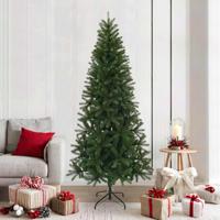Kunstkerstboom met standaard Groen 210 cm PVC, PE en staal - thumbnail