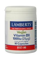 Vitamine D3 1000 IE (25 mcg) Vegan - thumbnail