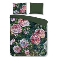 Good Morning Dekbedovertrek "bloemen" - Groen - (200x200/220 cm) - Katoen - thumbnail