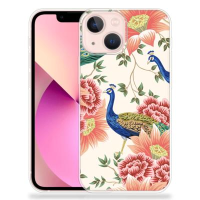 TPU Hoesje voor iPhone 13 mini Pink Peacock