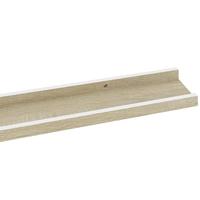 Wandschappen 4 st 115x9x3 cm wit en sonoma eikenkleurig - thumbnail