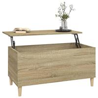 Salontafel 90x44,5x45 cm bewerkt hout sonoma eikenkleurig - thumbnail